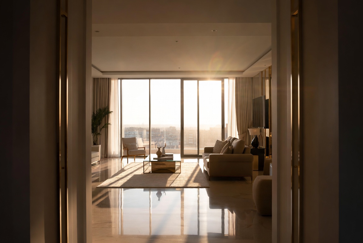 Détails architecturaux lumineux